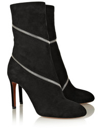 Bottines en daim noires Alaia