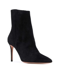 Bottines en daim noires Aquazzura