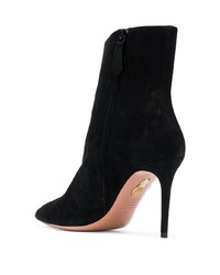 Bottines en daim noires Aquazzura