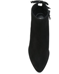 Bottines en daim noires Stuart Weitzman