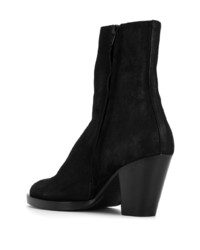 Bottines en daim noires A.F.Vandevorst