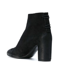 Bottines en daim noires Del Carlo