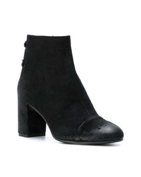 Bottines en daim noires Del Carlo