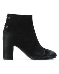 Bottines en daim noires Del Carlo