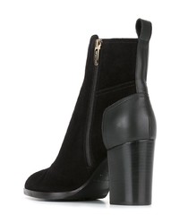 Bottines en daim noires Sergio Rossi