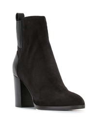 Bottines en daim noires Sergio Rossi