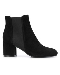 Bottines en daim noires Pollini