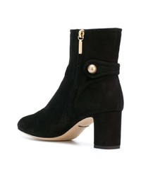 Bottines en daim noires Dolce & Gabbana