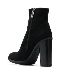 Bottines en daim noires Loriblu