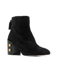 Bottines en daim noires Stuart Weitzman