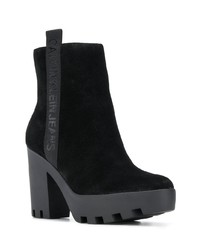 Bottines en daim noires Calvin Klein Jeans