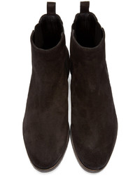 Bottines en daim noires Pierre Hardy