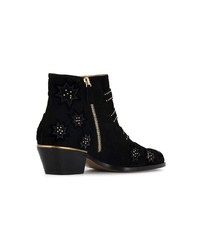 Bottines en daim noires Chloé