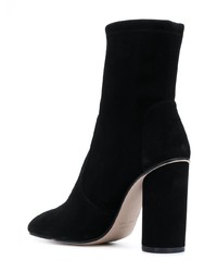 Bottines en daim noires Stuart Weitzman