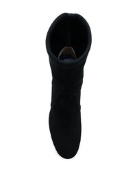 Bottines en daim noires Stuart Weitzman