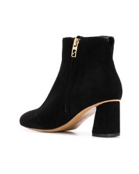 Bottines en daim noires Parallèle