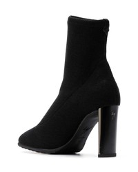 Bottines en daim noires Giuseppe Zanotti Design