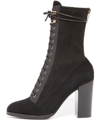 Bottines en daim noires Sergio Rossi