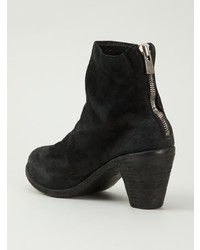 Bottines en daim noires Guidi