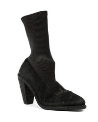 Bottines en daim noires Guidi