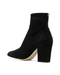 Bottines en daim noires Sergio Rossi