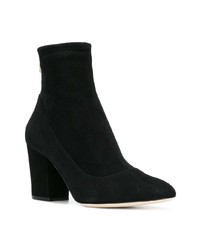 Bottines en daim noires Sergio Rossi