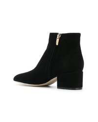 Bottines en daim noires Sergio Rossi