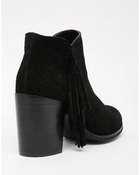 Bottines en daim noires Asos