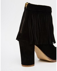 Bottines en daim noires Asos