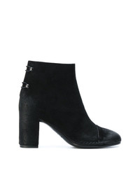 Bottines en daim noires Del Carlo