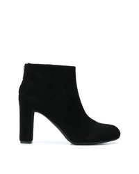 Bottines en daim noires Del Carlo