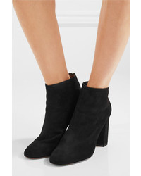 Bottines en daim noires Aquazzura