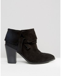 Bottines en daim noires Asos