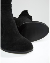 Bottines en daim noires Asos