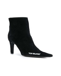 Bottines en daim noires Off-White