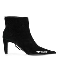 Bottines en daim noires Off-White