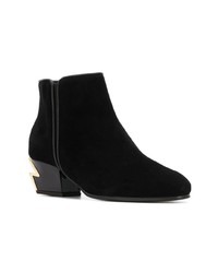 Bottines en daim noires Giuseppe Zanotti Design