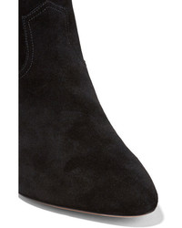 Bottines en daim noires Marc Jacobs