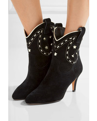 Bottines en daim noires Marc Jacobs