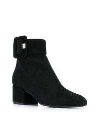 Bottines en daim noires Sergio Rossi