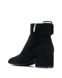 Bottines en daim noires Sergio Rossi