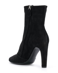 Bottines en daim noires Del Carlo