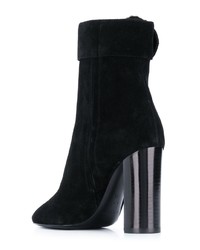 Bottines en daim noires Saint Laurent