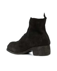 Bottines en daim noires Guidi