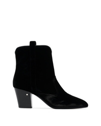 Bottines en daim noires Laurence Dacade