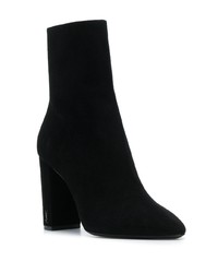 Bottines en daim noires Saint Laurent