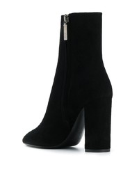 Bottines en daim noires Saint Laurent