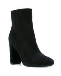 Bottines en daim noires Saint Laurent