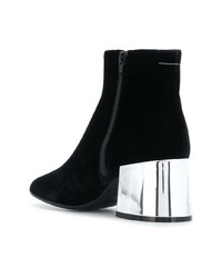 Bottines en daim noires MM6 MAISON MARGIELA