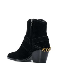 Bottines en daim noires MICHAEL Michael Kors